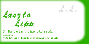 laszlo lipp business card